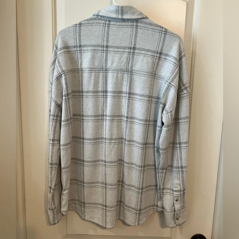 Faherty Legend ultra popular plaid sweater shirt Montana pullover size Medium - Picture 5 of 9